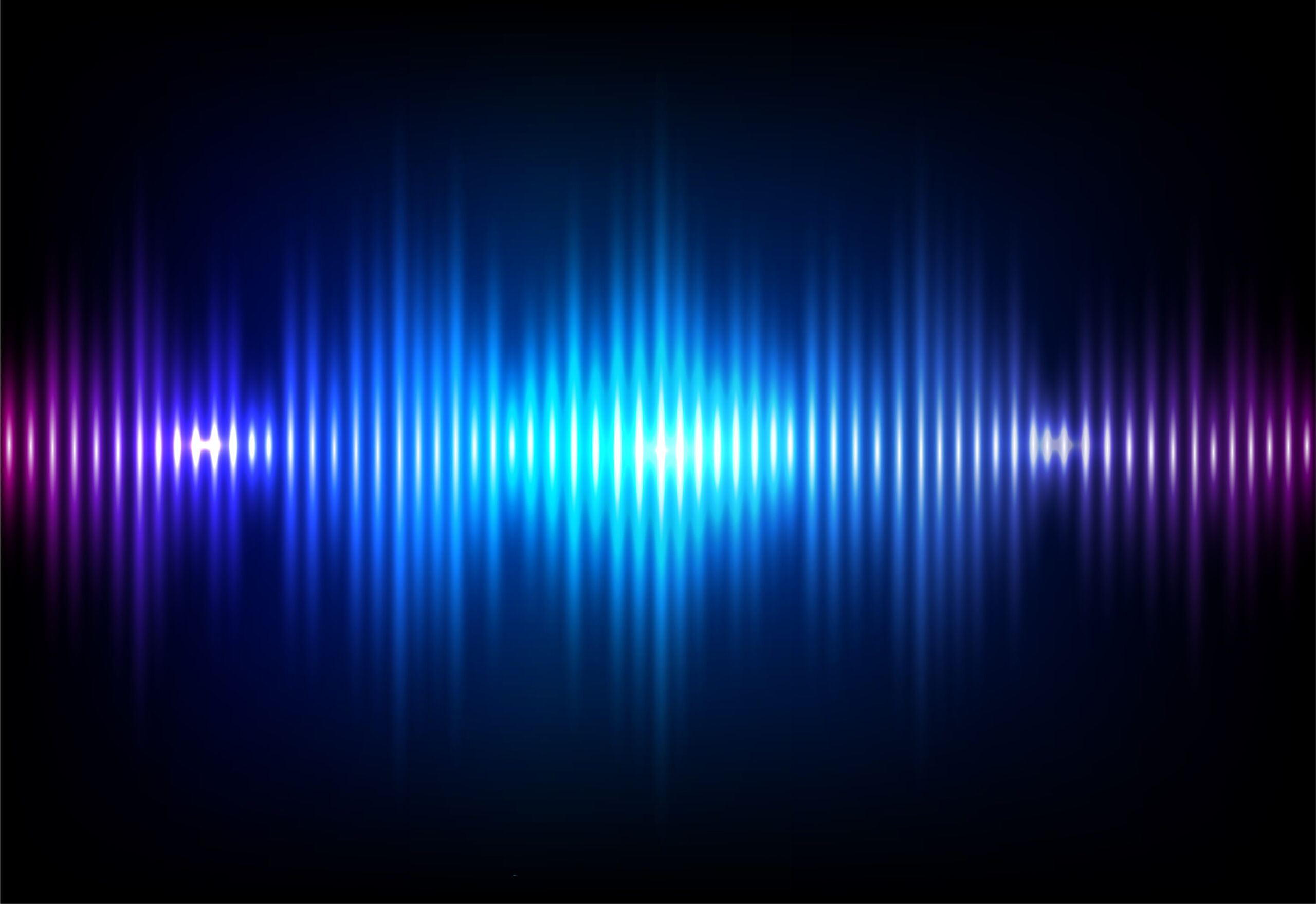Wave sound neon vector background. Music flow soundwave design, light ...